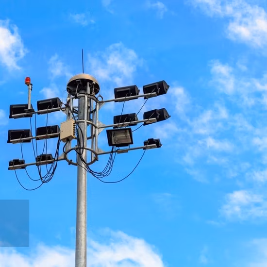 경기장 스포트라이트/투광조명 아연 도금 강철/금속 높음